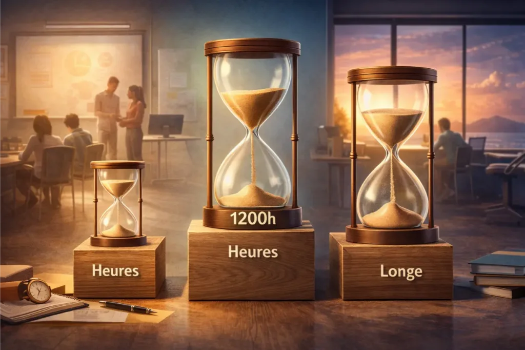 Est ce que 1200 heures correspondent &agrave; une formation courte, moyenne ou longue