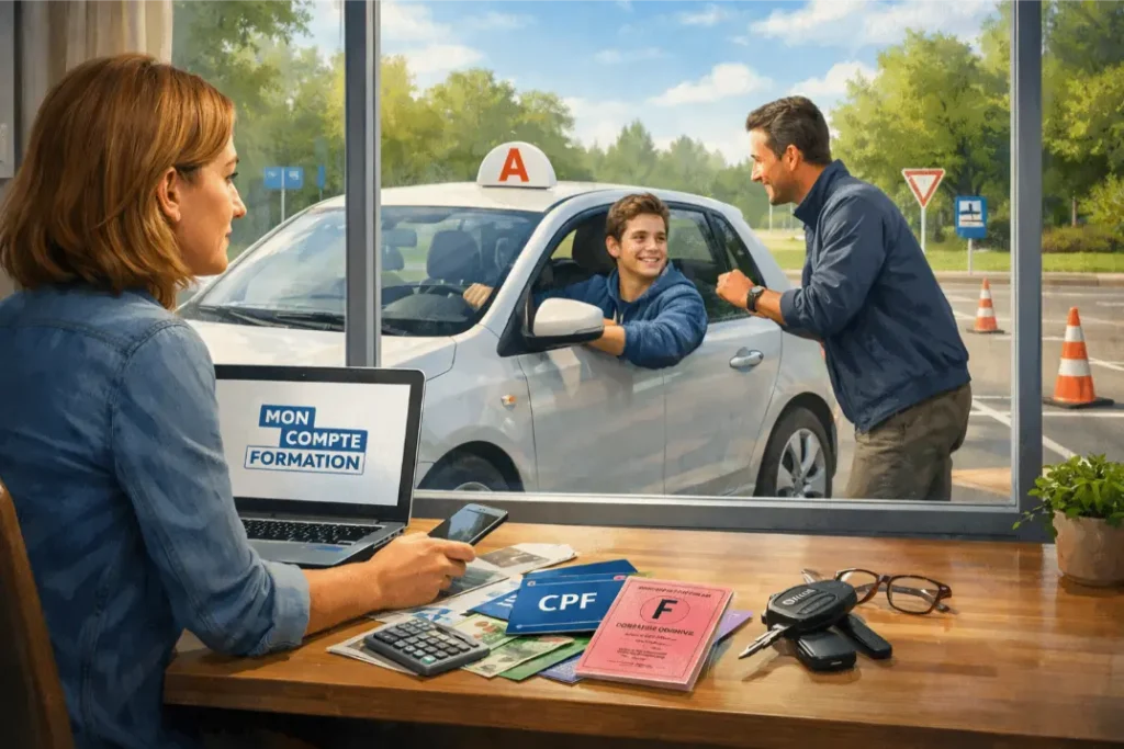 Puis je utiliser mon CPF pour financer le permis de conduire de mon fils