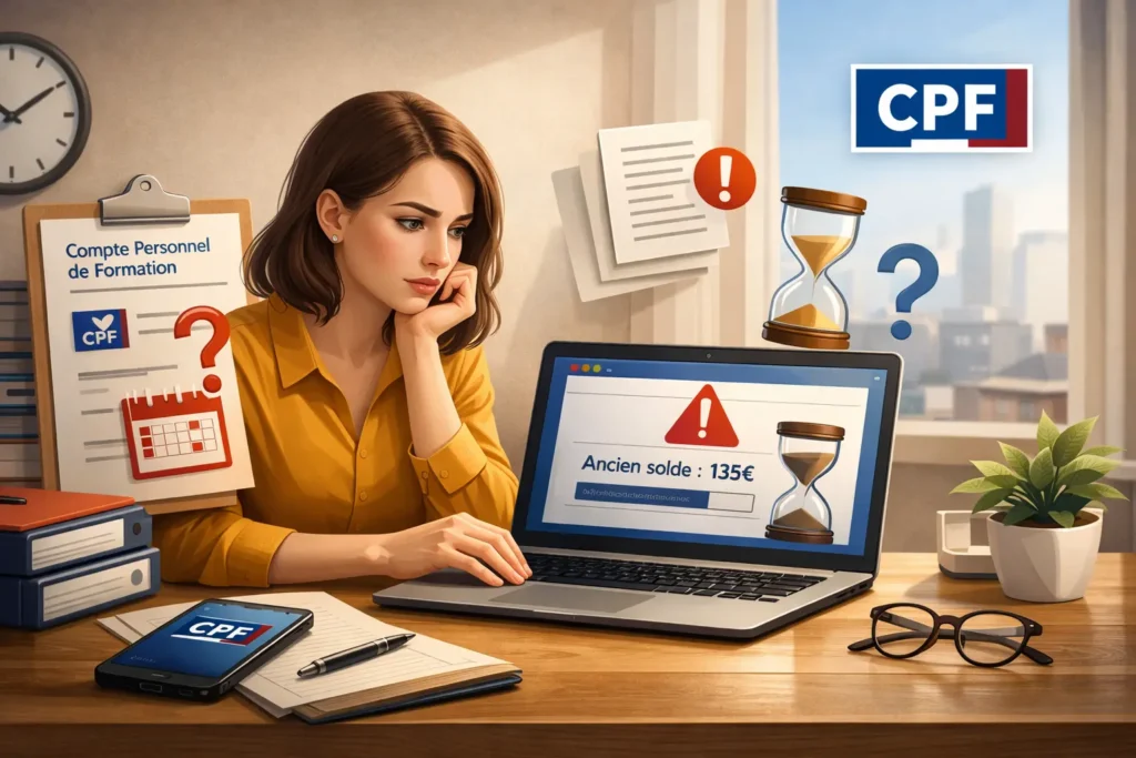 Que faire si mon compte CPF n&rsquo;a pas &eacute;t&eacute; mis &agrave; jour