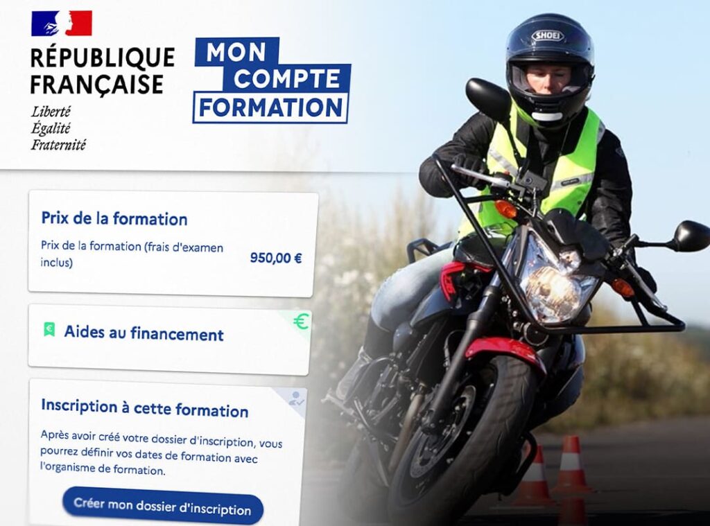 Quels types de permis moto sont &eacute;ligibles au CPF
