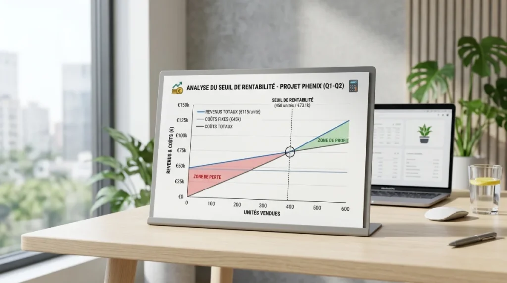 calcul seuil rentabilite graphique b2btoday 1861