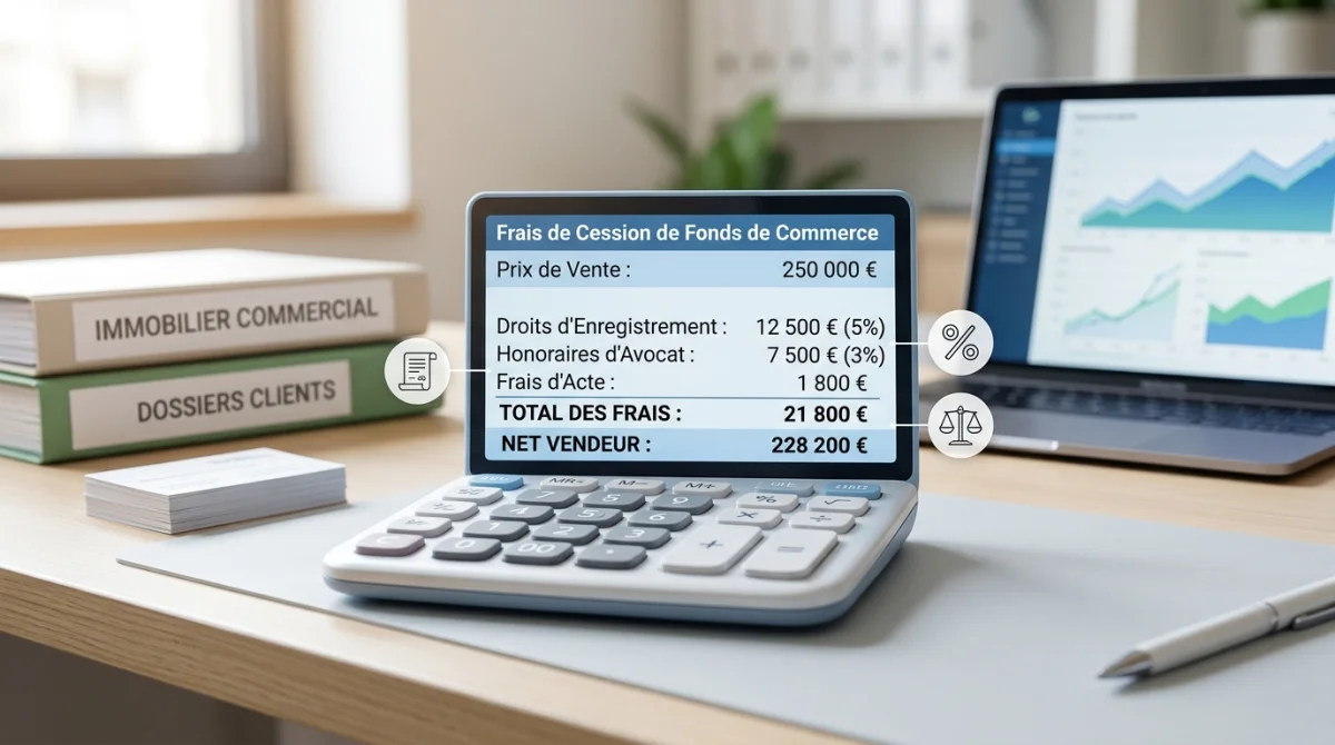Comprendre la calculette des frais de cession d&rsquo;un fonds de commerce