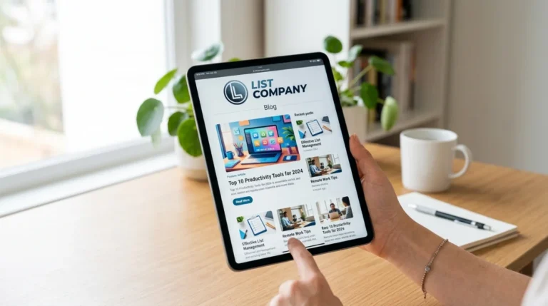 list company blog tablette b4f7