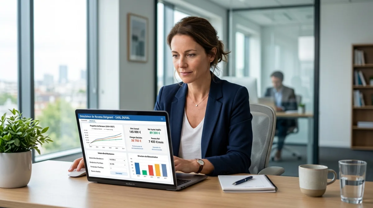 Comprendre le simulateur de revenu dirigeant sur creation-entreprise-france.com