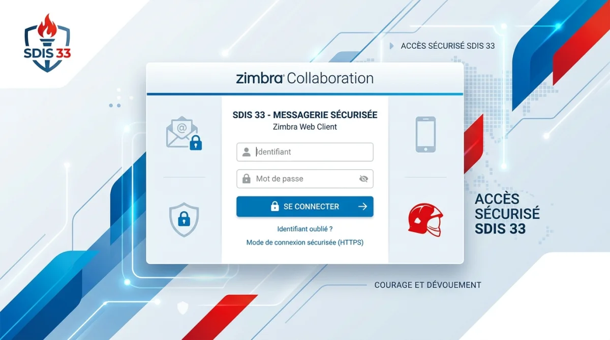 Acc&eacute;der &agrave; la messagerie Zimbra du SDIS 33