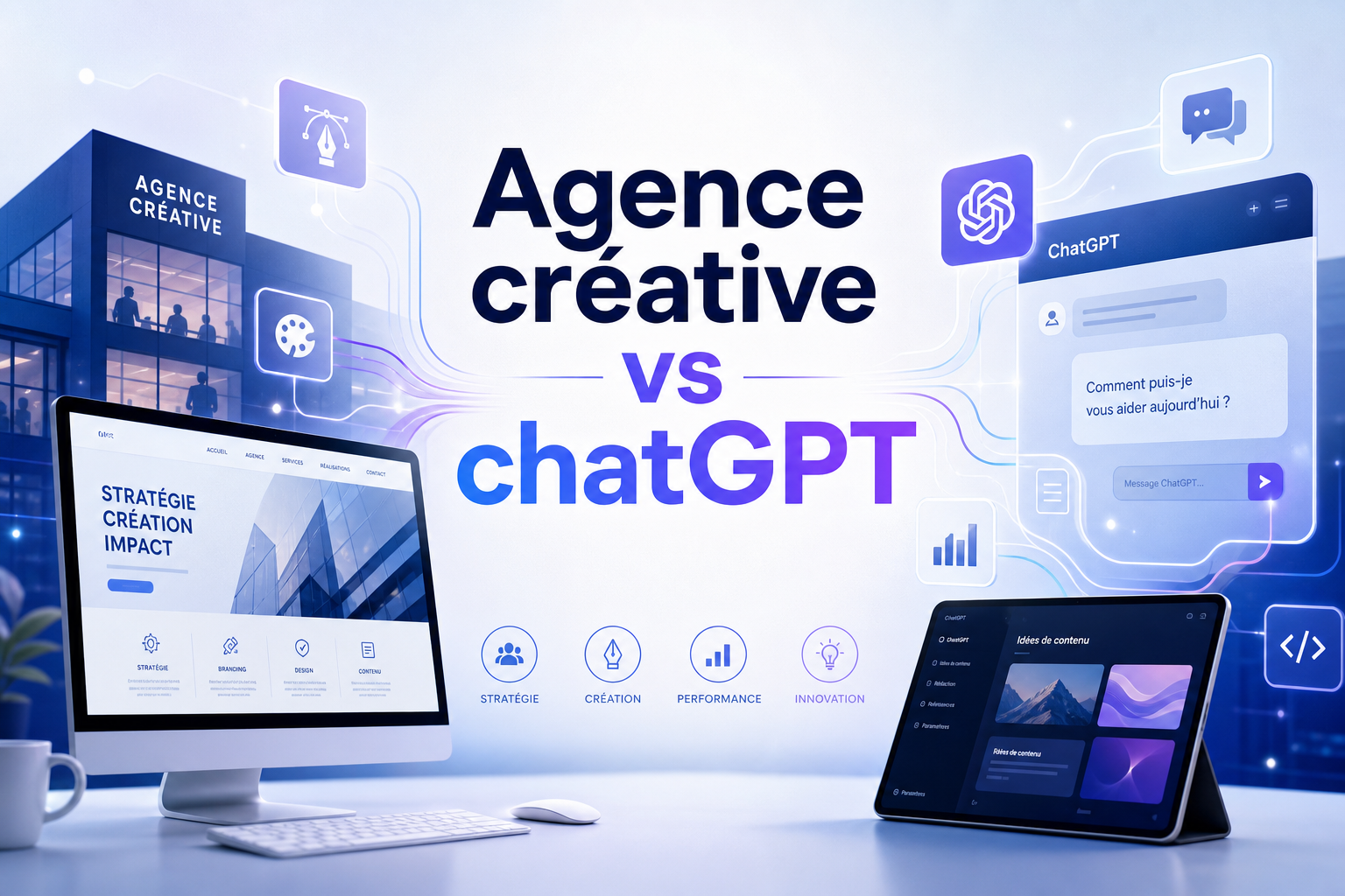Agence créative vs chatGPT : lequel choisir pour vos projets numériques ?