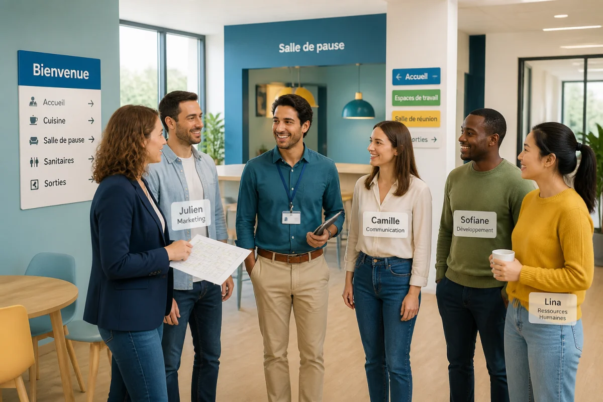Am&eacute;liorer l&rsquo;accueil des nouveaux salari&eacute;s avec une visite des locaux men&eacute;e par la manager et l&rsquo;&eacute;quipe